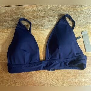 J.Crew bikini top and bottom. Size small Navy.